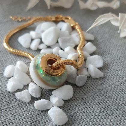 Schlangen Armband mit Bead Perle/Großlochperle