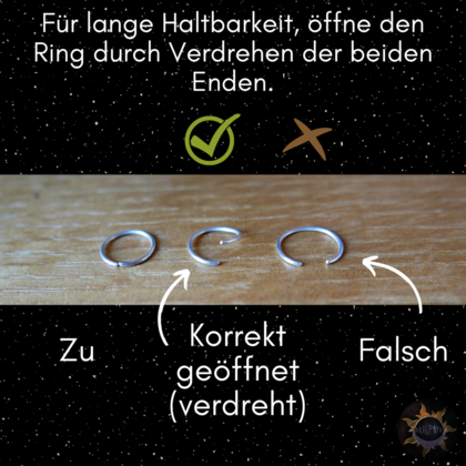 Helix Piercing | Daith Piercing | handgemachte Silber Ohrringe | 1 Stück - Image 3