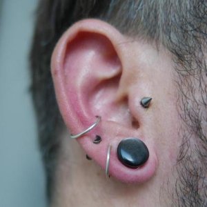 Conch Piercing Silber Ohrringe | 925 Sterling Silber | 1 Stück