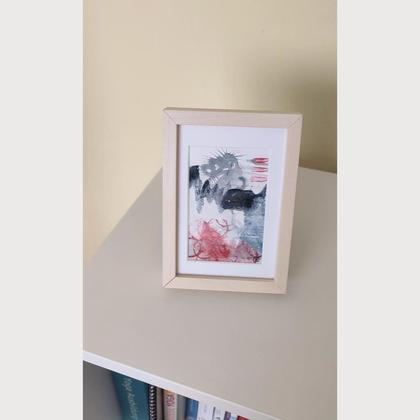 Mini Abstraktes Original Bild "Bergwetter" - Image 3