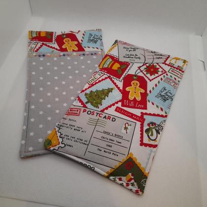 Bestecktaschen mit Weihnachtsmotiv (2 Stück)