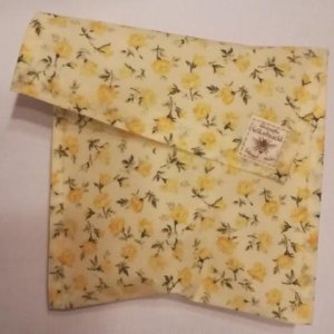 Bienenwachstasche Blümchen S ca.16×23 cm