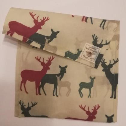 Bienenwachstasche Hirsch S ca.16x23 cm