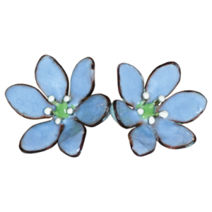 Ohrstecker Leberblümchen hellblau