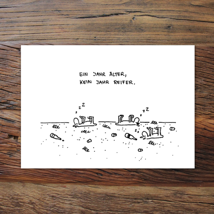 Ein Jahr älter (Grußkarte)