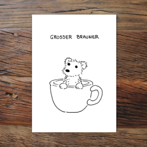 Großer Brauner (Grußkarte)