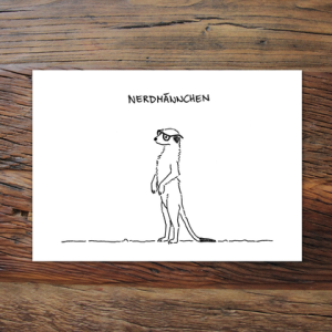 Nerdmännchen (Grußkarte)