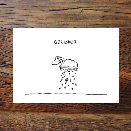 Gewidder (Grußkarte)