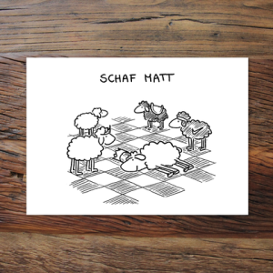 Schaf Matt (Grußkarte)
