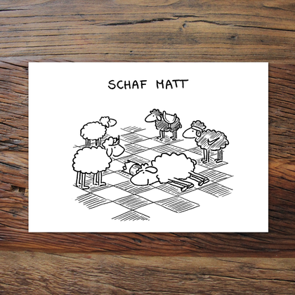 Schaf Matt (Grußkarte)
