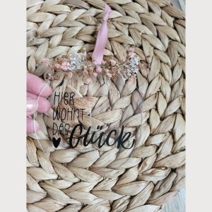 Anhänger Acryl Hier wohnt das Glück