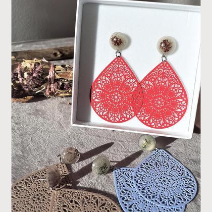 Ohrschmuck Boho-Style (rouge) - Image 3