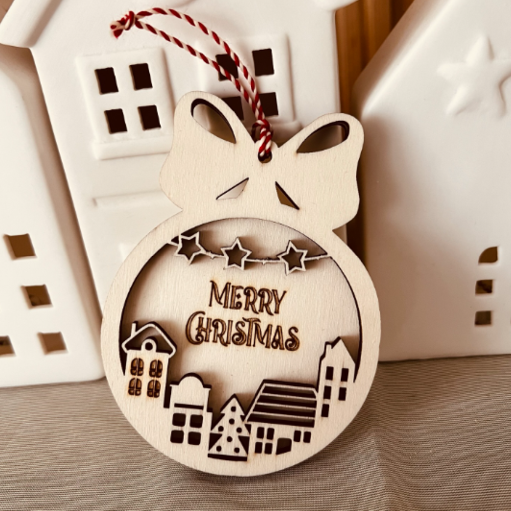 Christbaumschmuck Ornament Winterstadt