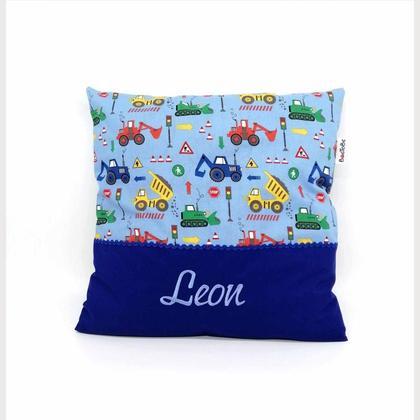 Kuschelpolster Bagger Geschenk Taufe Geburt