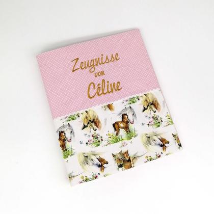 Zeugnismappe passend zur Schultüte personalisiert