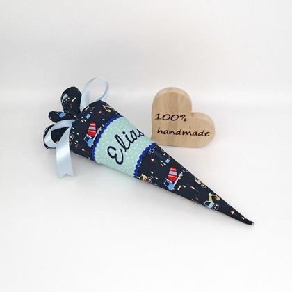 Schultüte "Baufahrzeuge" 35 cm Kindergartentüte Geschwistertüte