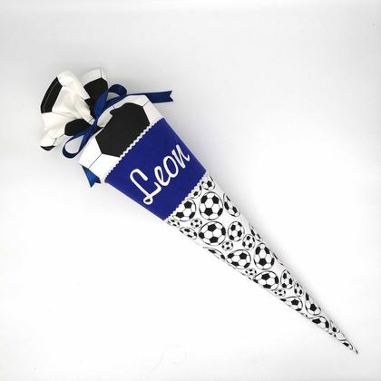 Schultüte "Fußball blau" 70 cm