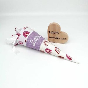 Schultüte „Regenbogen“ 35 cm Kindergartentüte Geschwistertüte