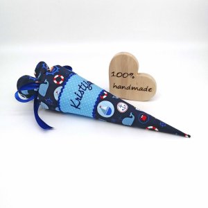 Schultüte „Wale“ 35 cm Kindergartentüte Geschwistertüte