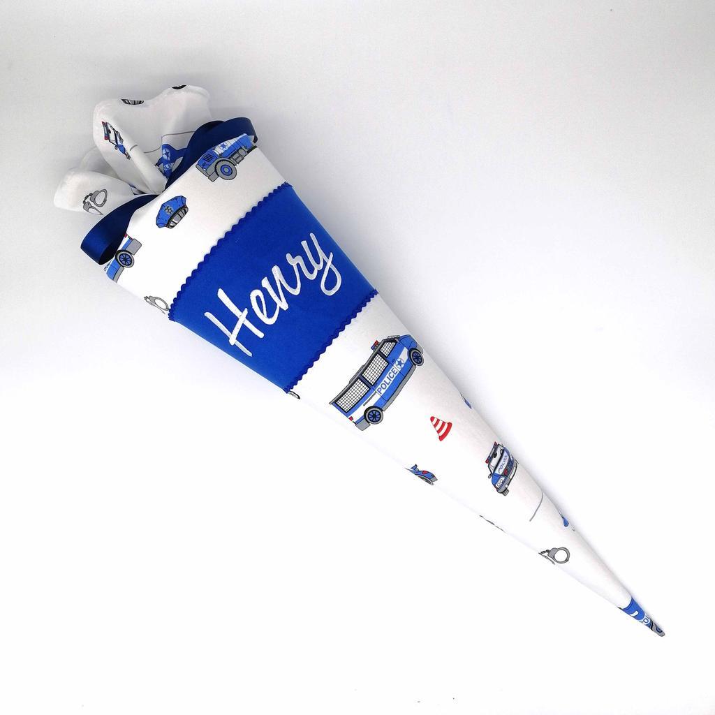 Schultüte "Polizeiautos" 35 cm Kindergartentüte Geschwistertüte