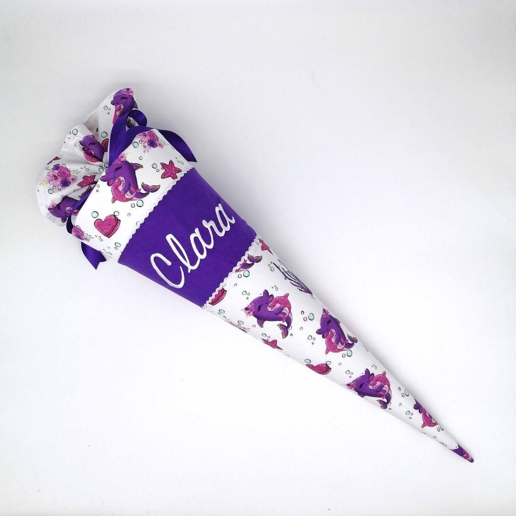 Schultüte "Delfine" 70 cm