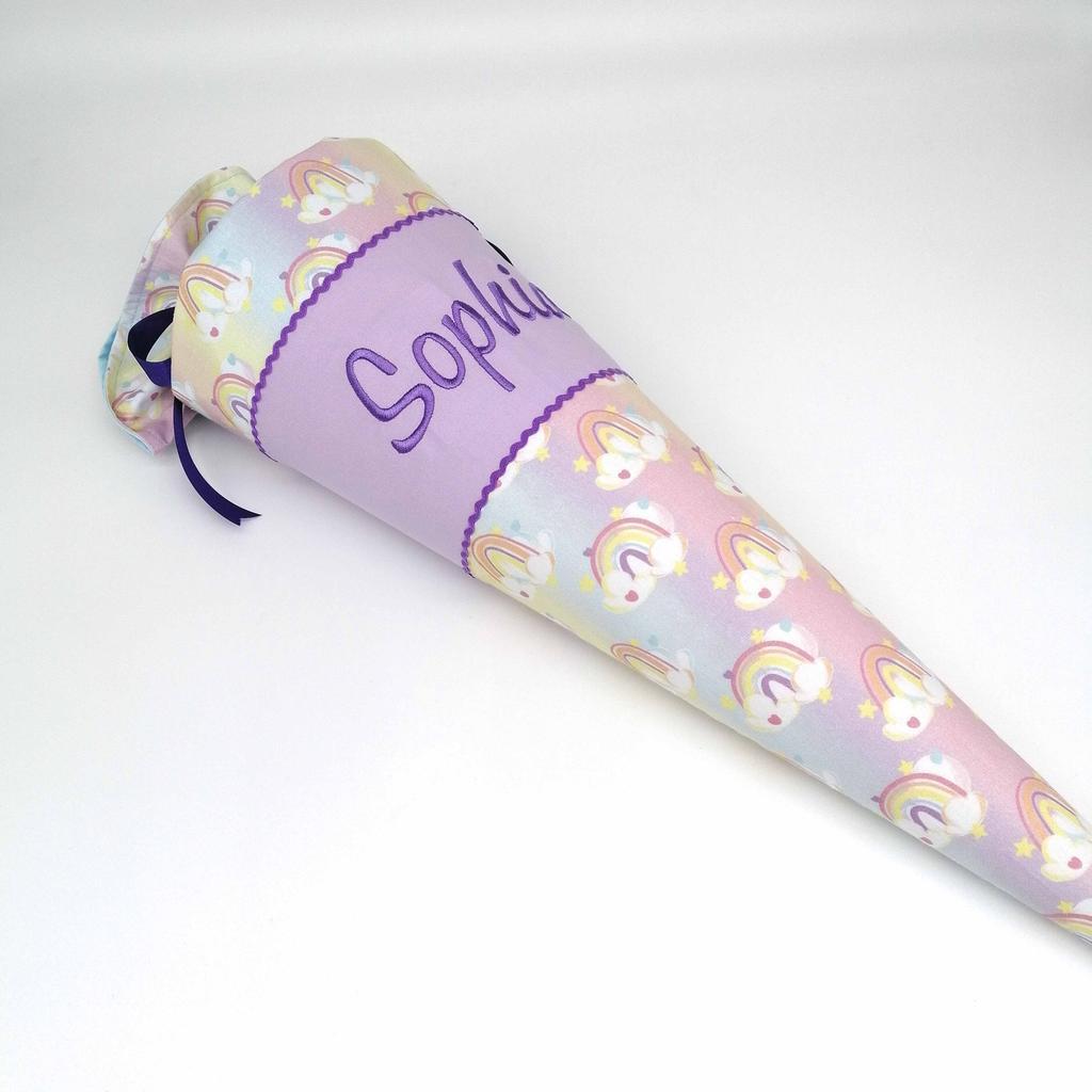 Schultüte "Regenbogen bunt" 70 cm - Image 2