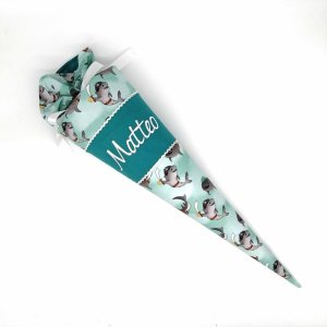 Schultüte „Haie“ 70 cm