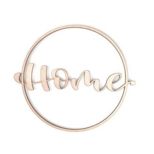 Holzschild „Home“