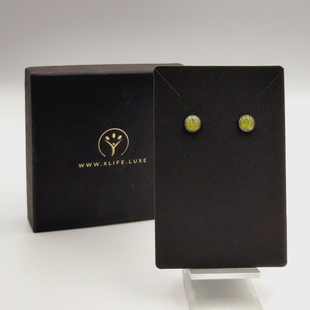 Traumhaft elegant - Ohrhänger Edelstahl mit Lizardit 8mm DM