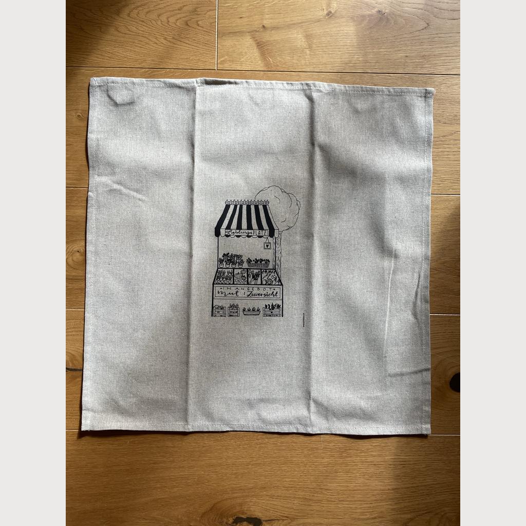 Recyceltes Geschirrtuch "Marktstand" - Image 2