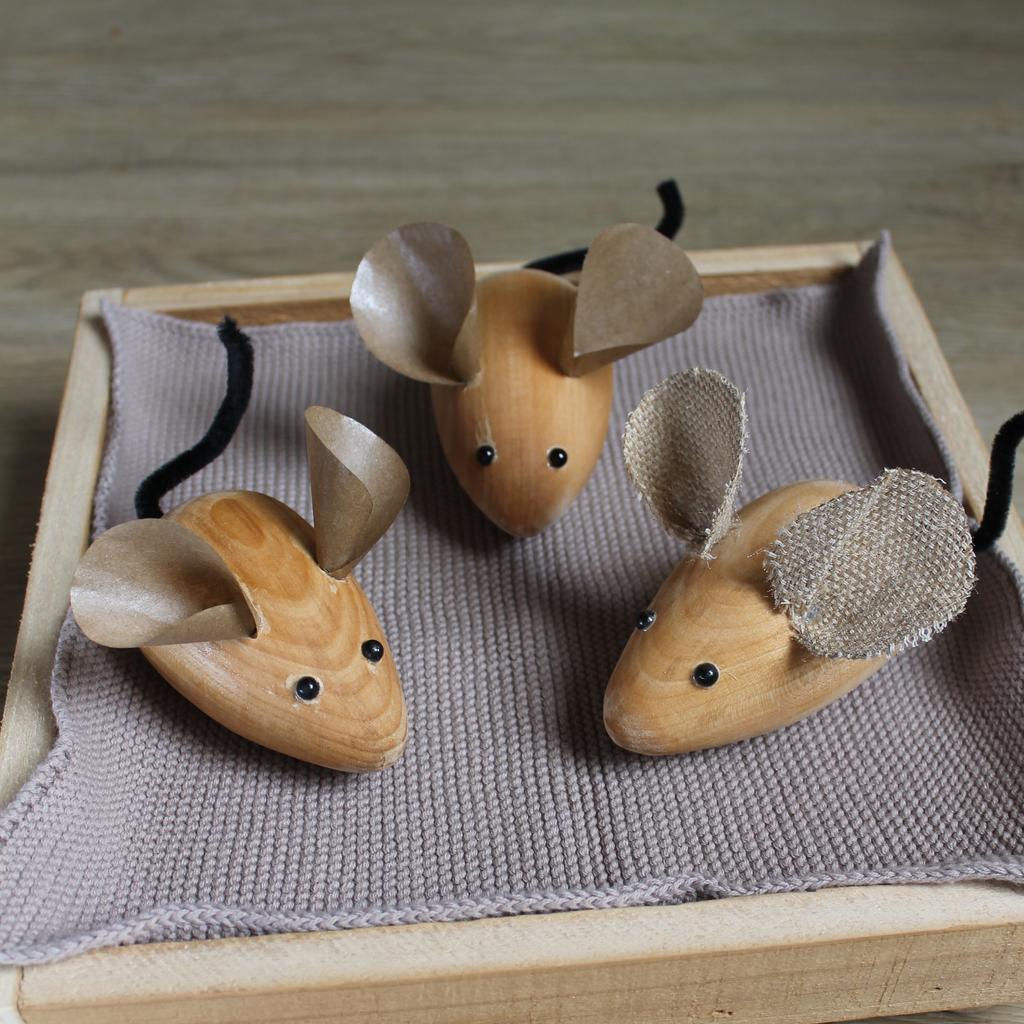 Maus aus Holz