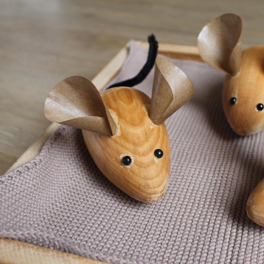 Maus aus Holz, Mäuschen - Image 4