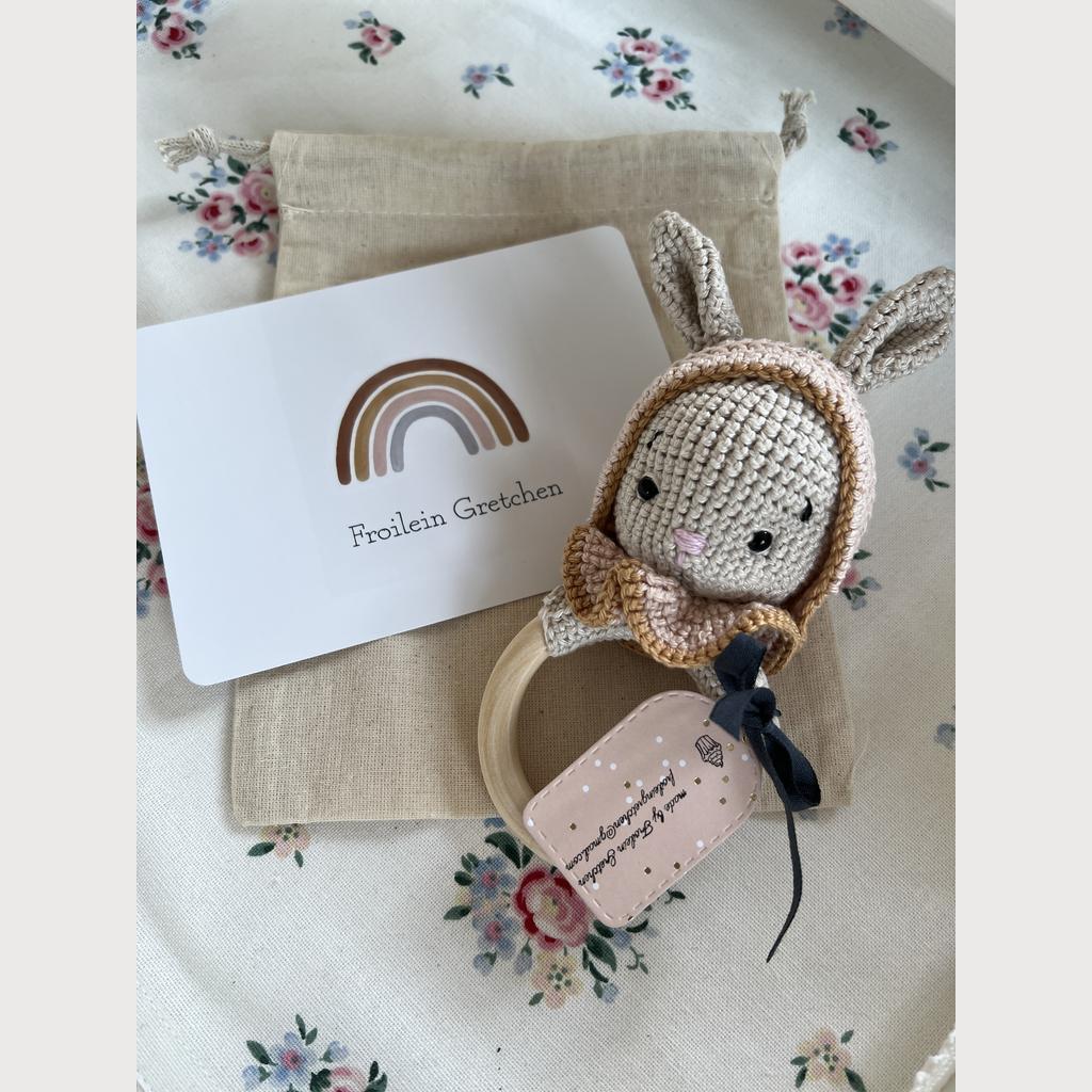 Babyrassel mit Beißring Bunny - Image 2