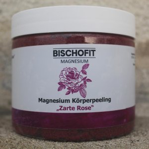 Magnesium Körperpeeling „zarte Rose“
