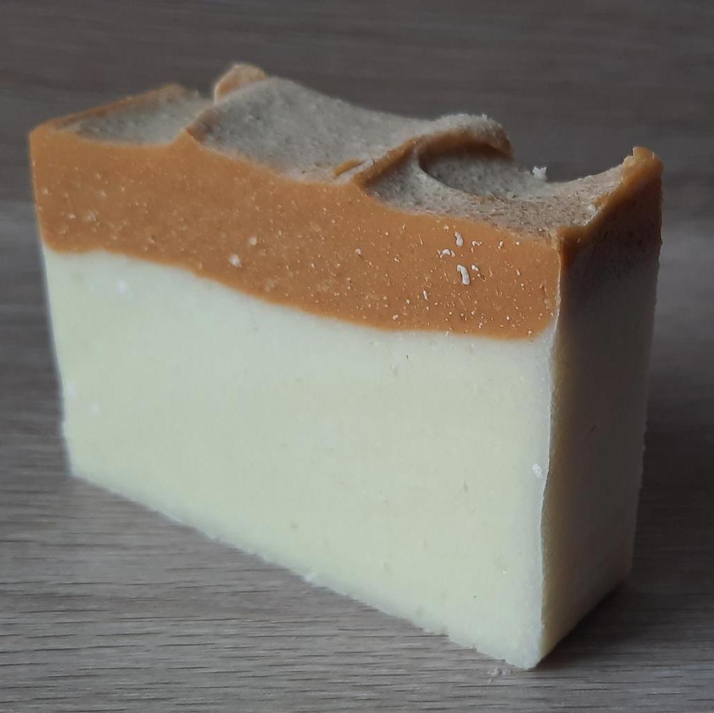 Naturseife Salzseife Bergamotte & Palmarose mit Tonerde gelb