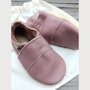 Krabbelschuhe Naturleder altrosa Gr.18/19