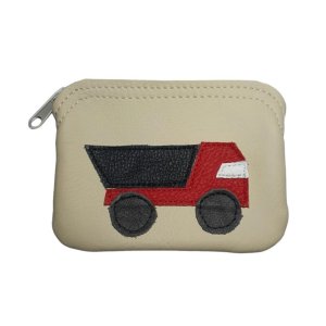kleines Lederbörserl mit LKW-Applikation