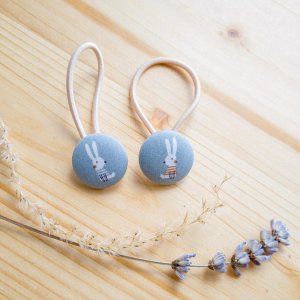 Ostern-Hasen Haargummis – 2er Set