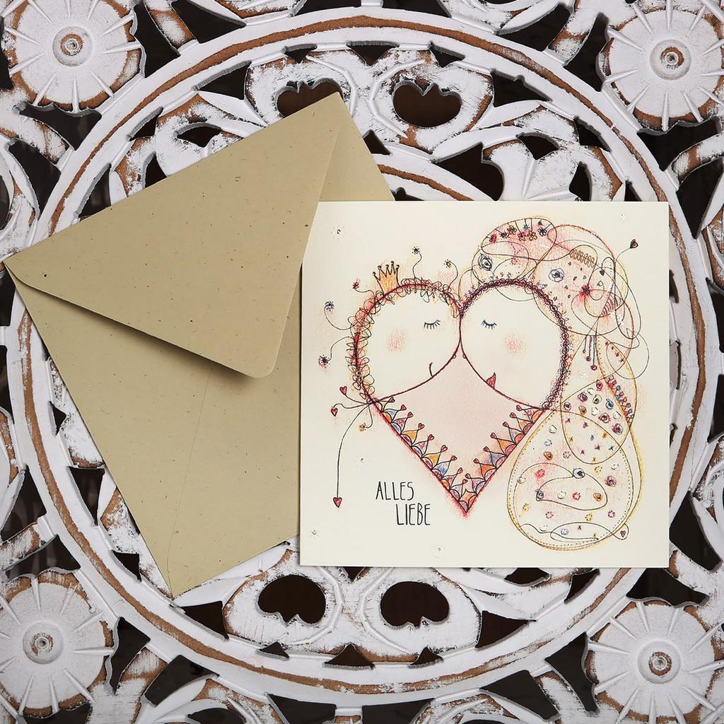 Grußkarte “Alles Liebe”