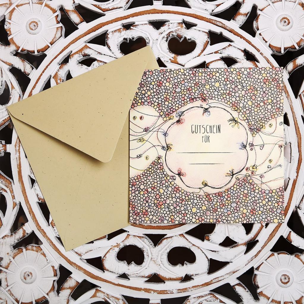 Grußkarte „Gutschein”