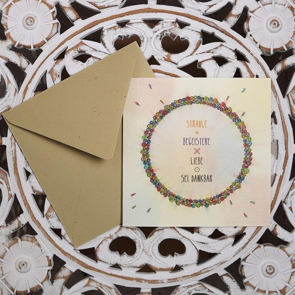 Grußkarte “Strahle”