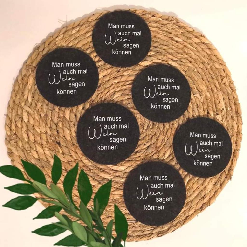 Glasuntersetzer "Wein"