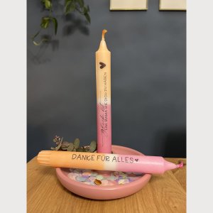 Stabkerze Muttertag dip dye