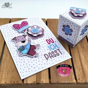 Klappkarte / Grußkarte „Du. Ich. Passt.“