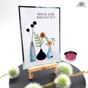 Klappkarte / Grußkarte „Blumen“