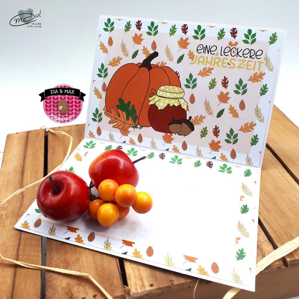 Klappkarte / Grußkarte "Herbstglück" - Image 2