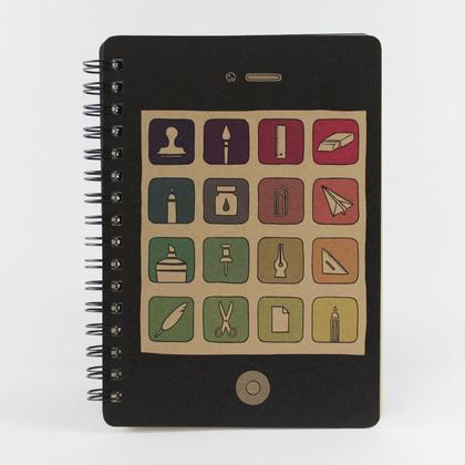 Spiralnotizbuch "Mobiltelefon"