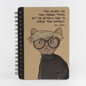 Spiralnotizbuch „Andy Warhol“, Größe DIN A6