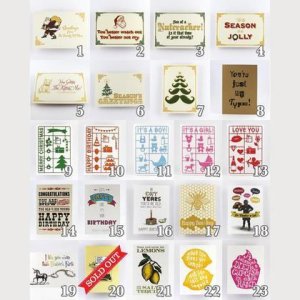 12 Grußkarten nach Wahl