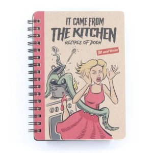 Spiralnotizbuch „It came from the kitchen“ für eigene Rezepte, Größe DIN A6